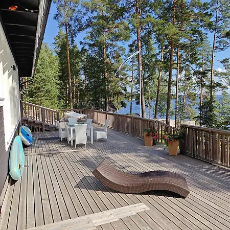 빌라 Luxury House Vaahtoranta On The Shore 쿠오피오